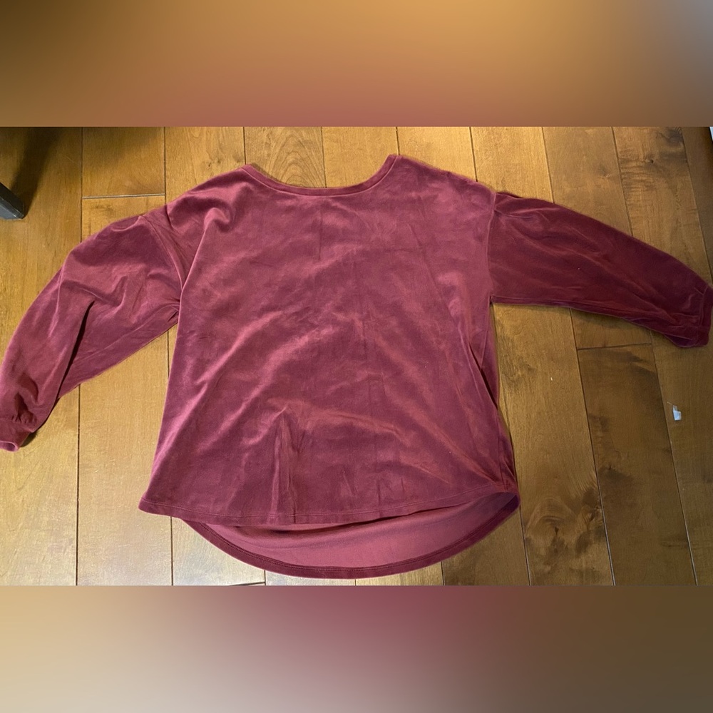 Velvet sweater old navy size large